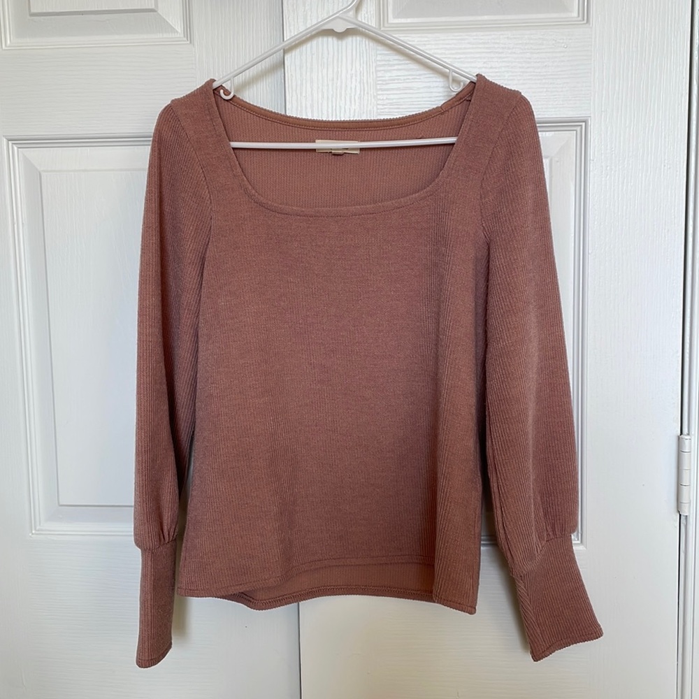 Square-neck Madewell sweater